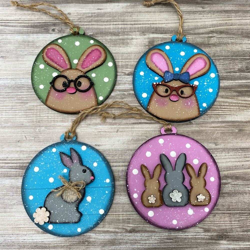 Hand Crafted Easter Bunny Ornaments
